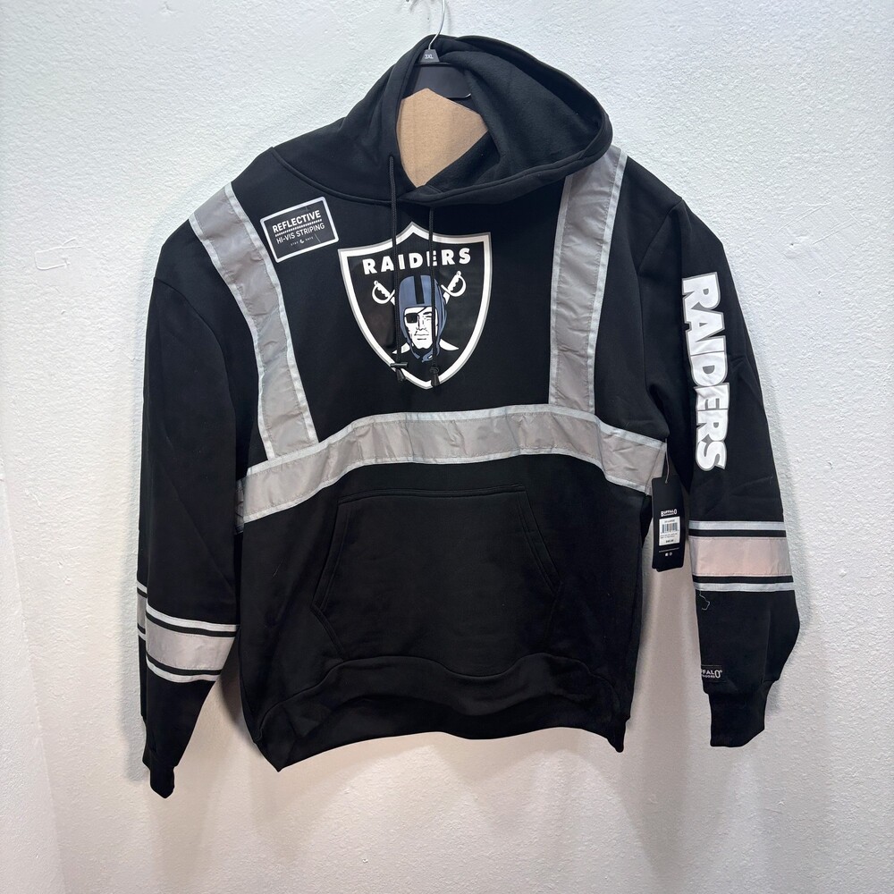 Buffalo Outdoors Raiders Hoodie 3XL Black Reflective Hi-Vis Striping